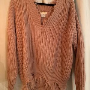 Blush oversized sweater!